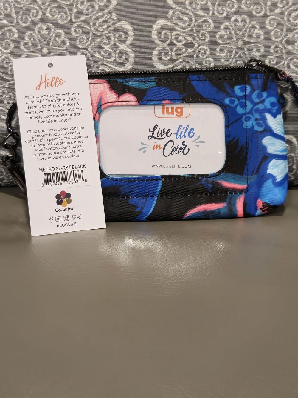 Lug Metro XL ID Pouch Wallet - Resort Black NWT